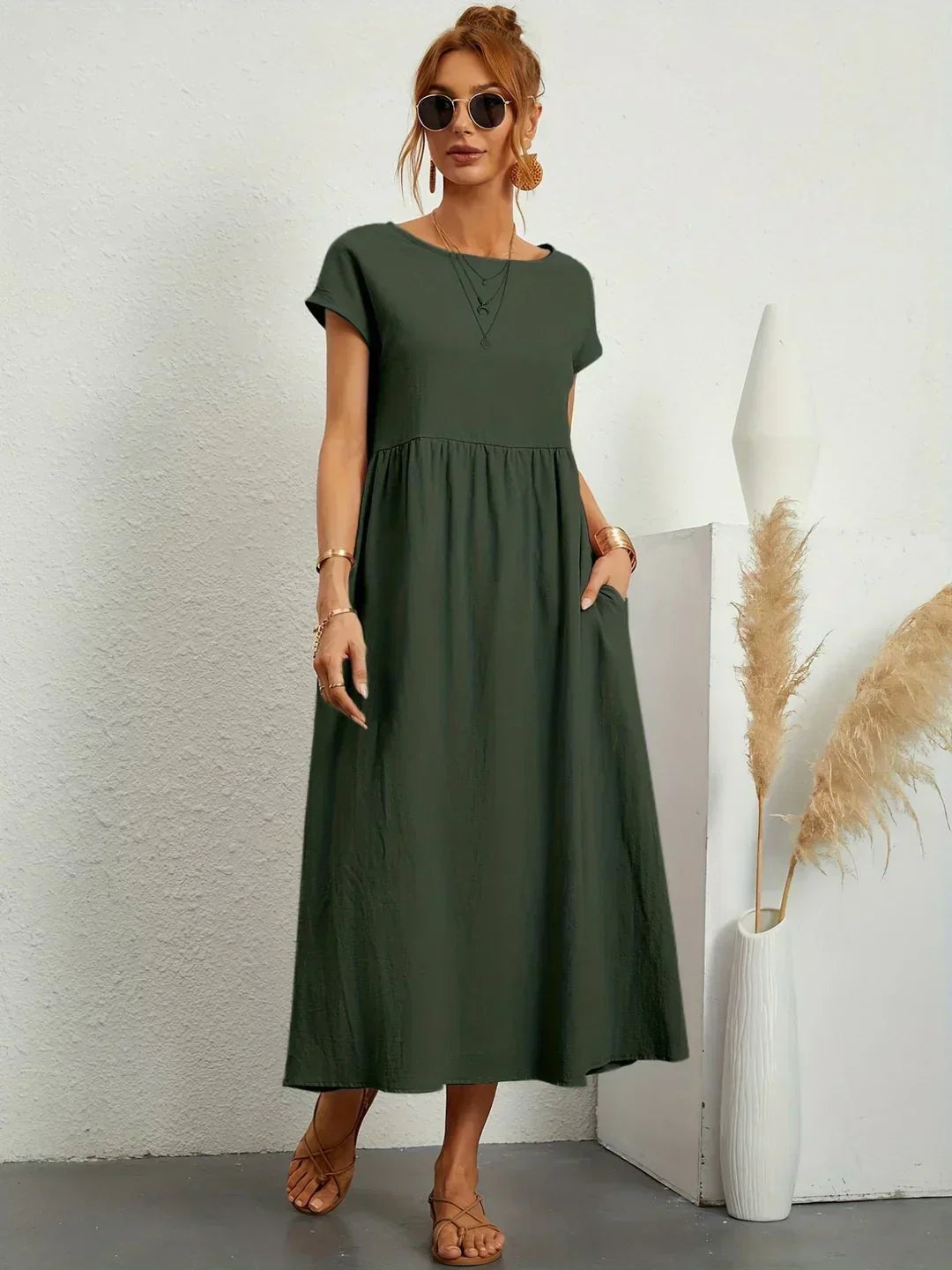 Graziella | Timeless Fluid Midi Dress