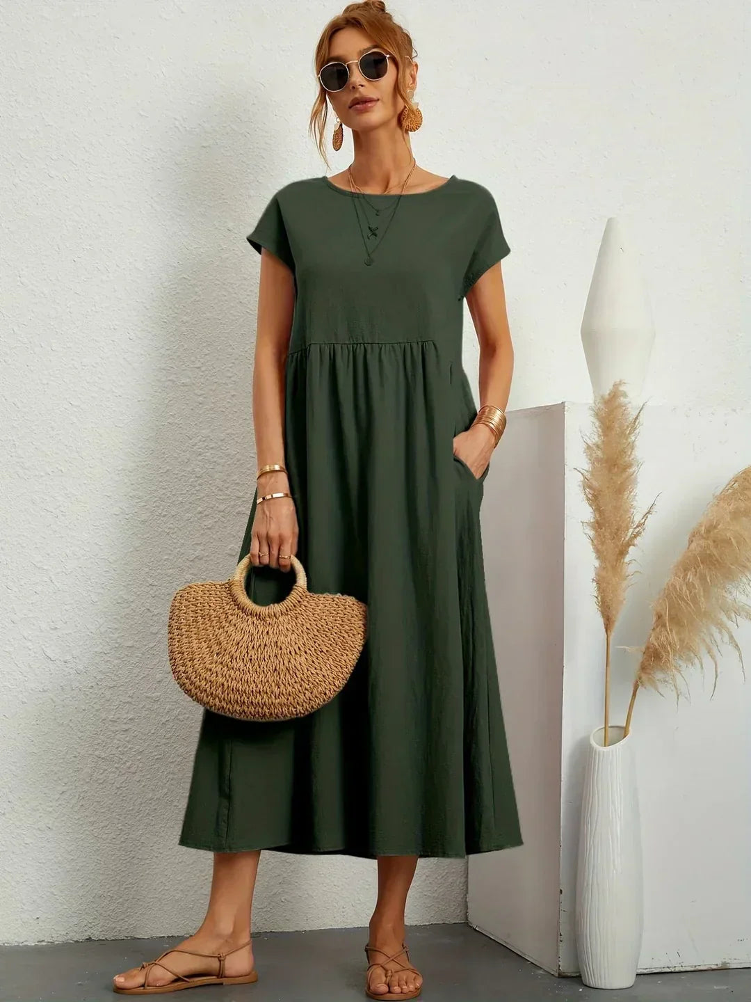 Graziella | Timeless Fluid Midi Dress