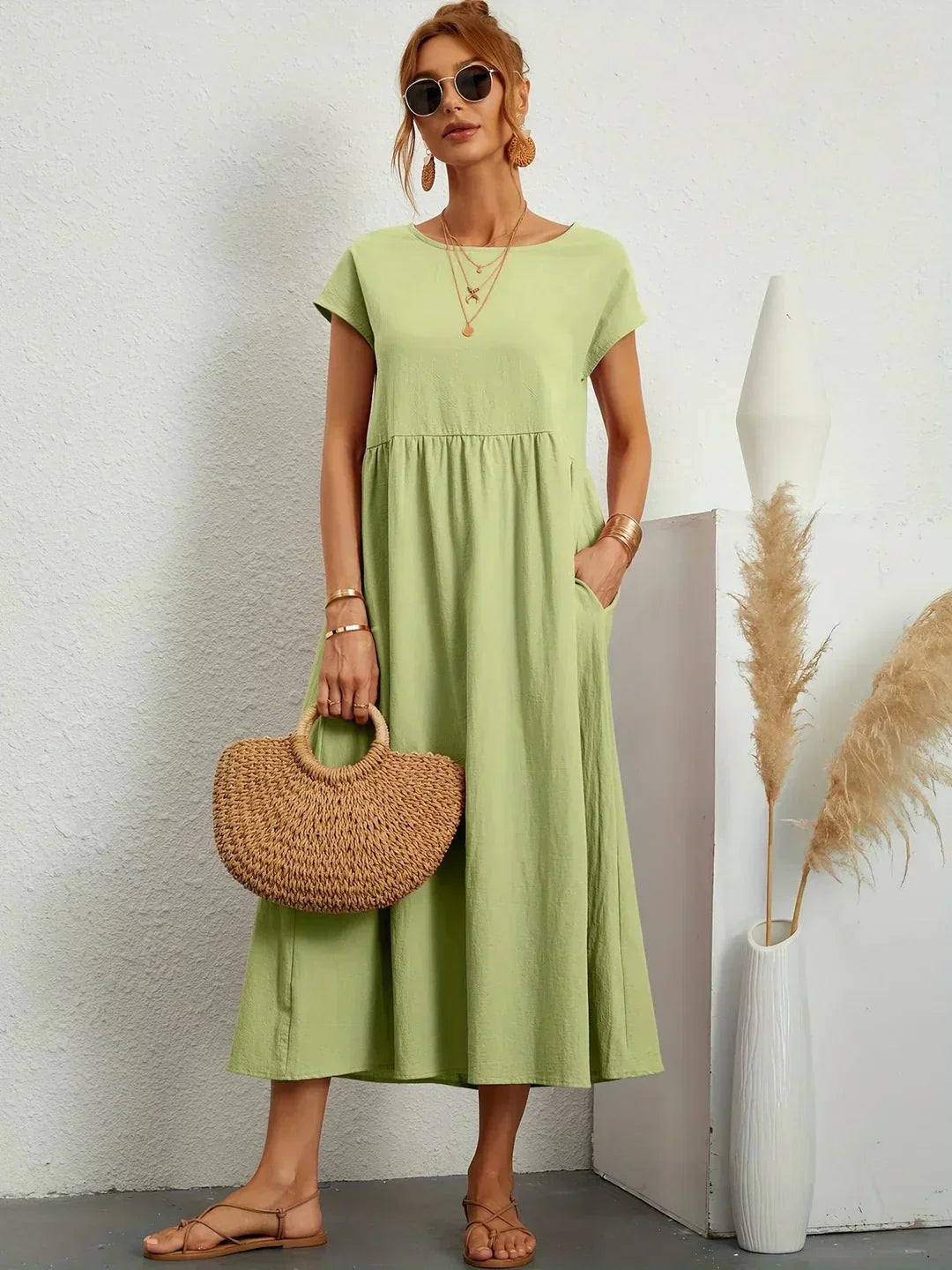 Graziella | Timeless Fluid Midi Dress