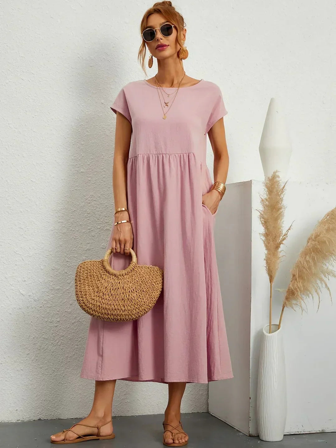 Graziella | Timeless Fluid Midi Dress