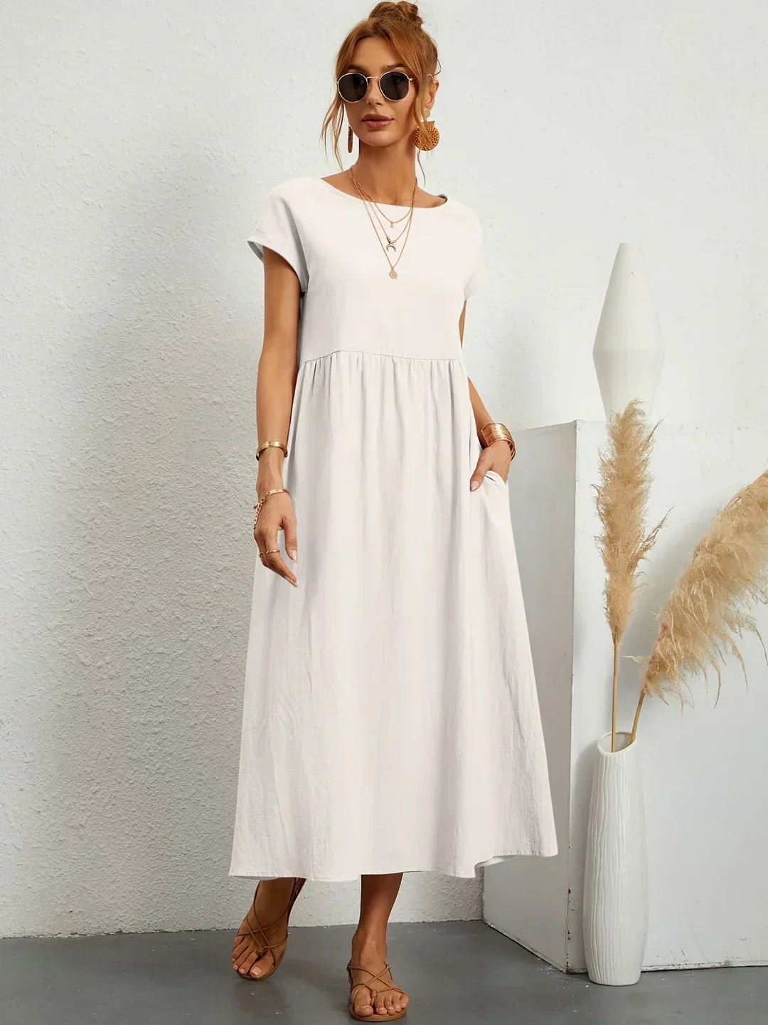 Graziella | Timeless Fluid Midi Dress