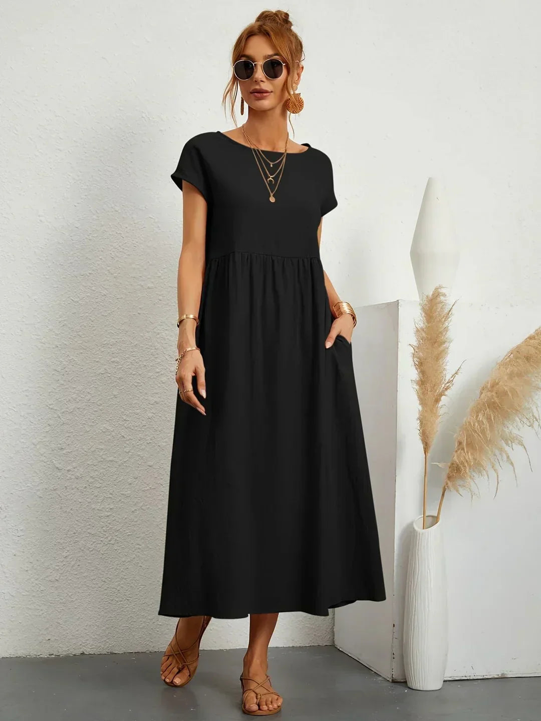 Graziella | Timeless Fluid Midi Dress