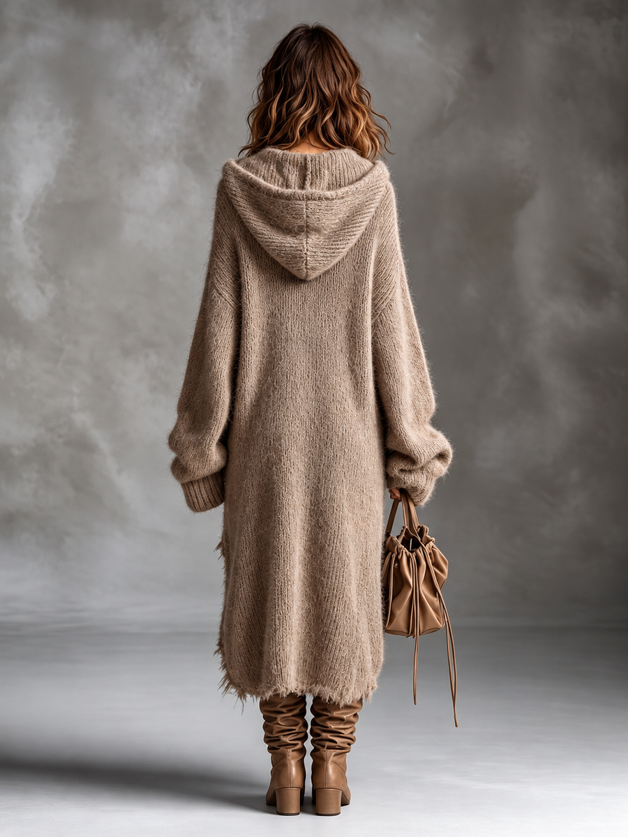 Ludovica | Hooded Oversized Knit Dress