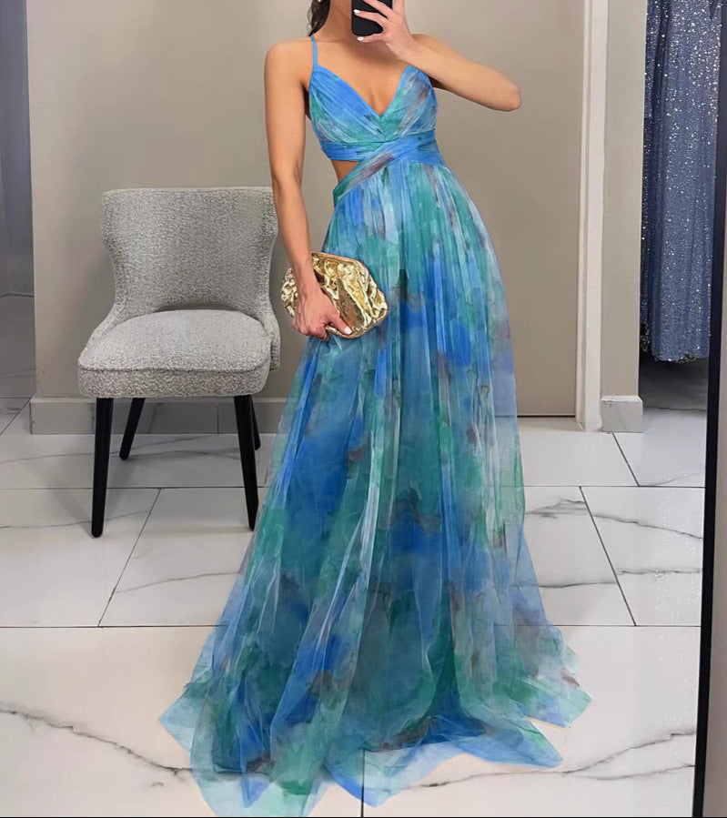 La Fiora™ | Floral Elegance Maxi Dress