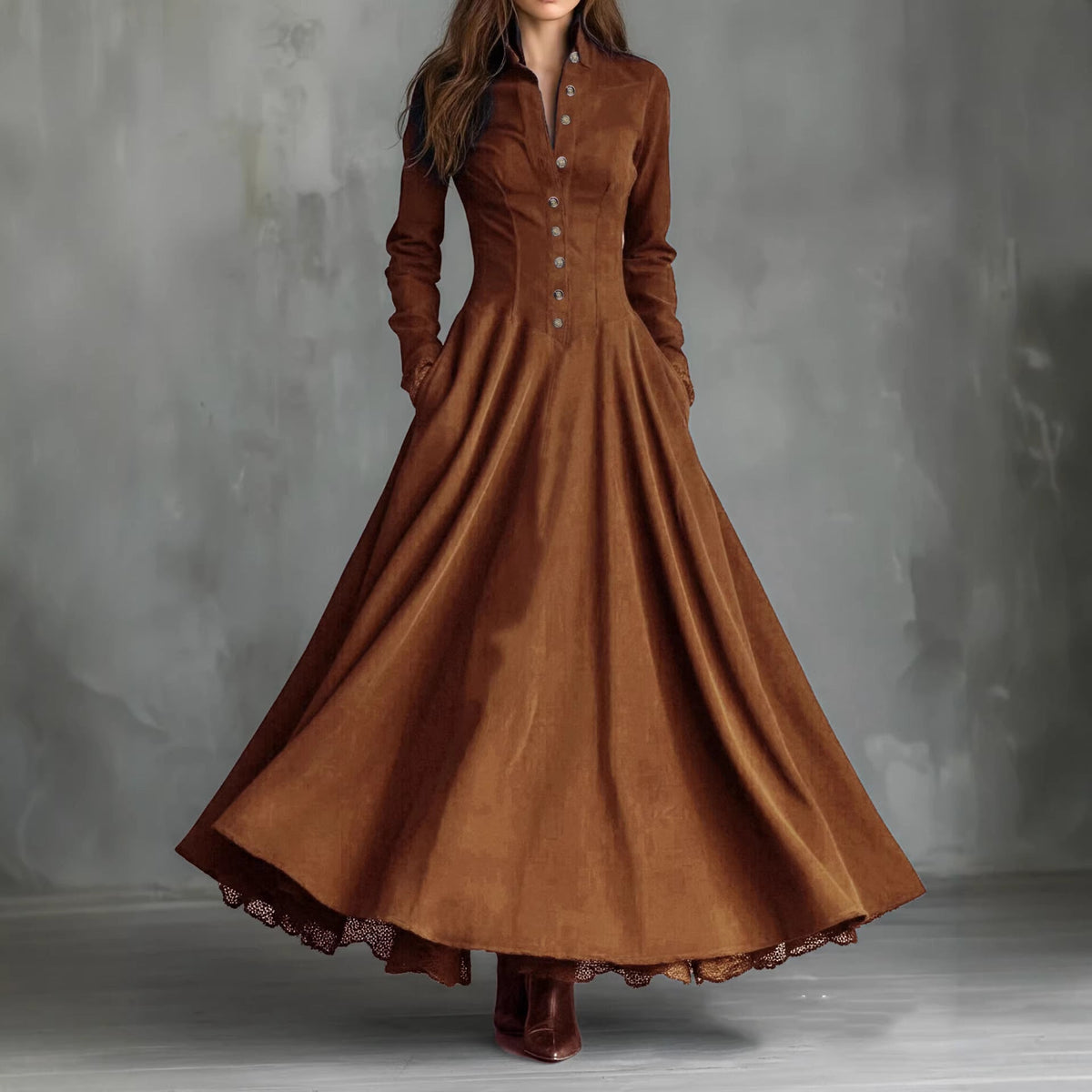 Clarissa | Button-Front Shirt Maxi Dress