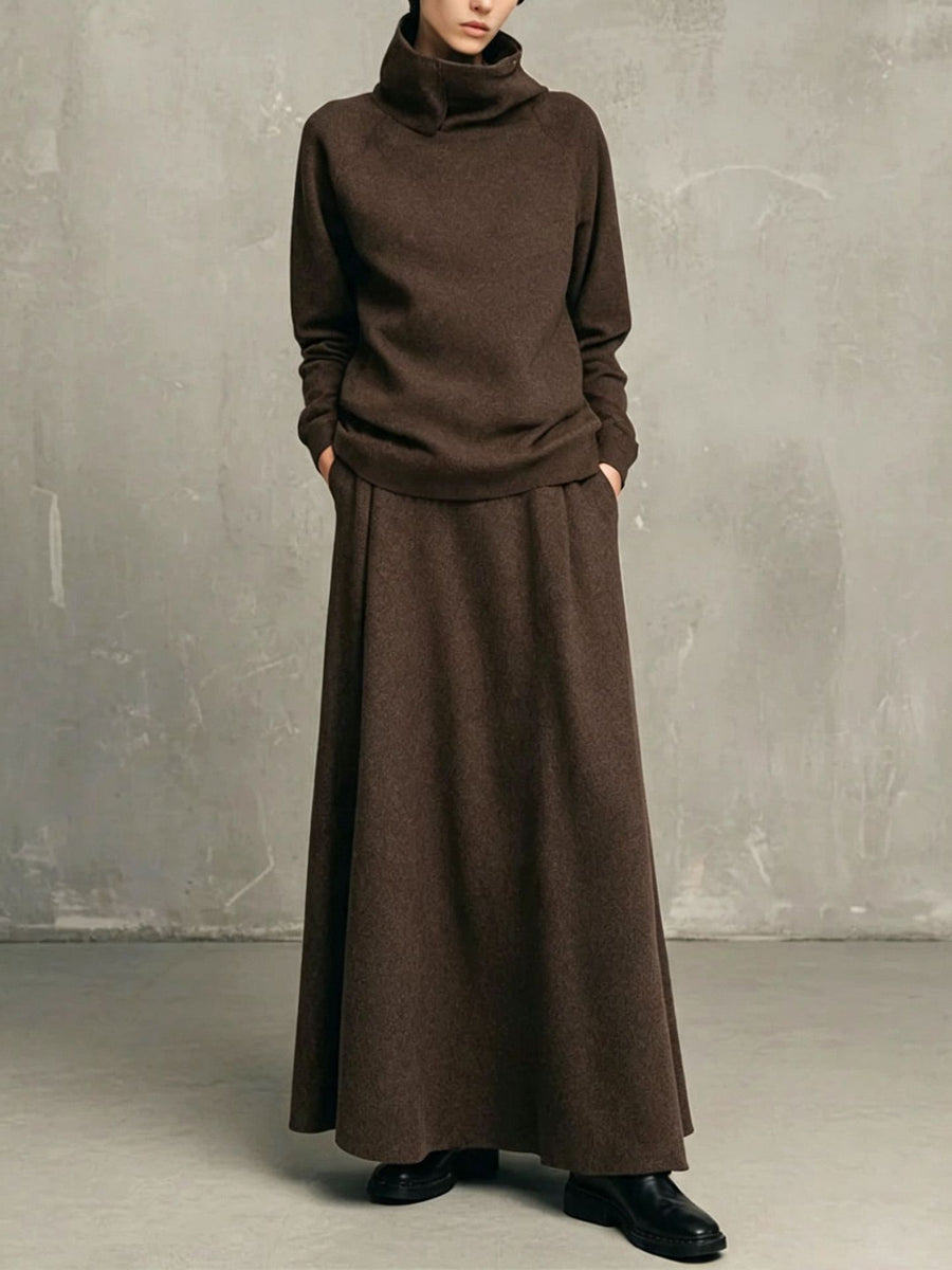 Nadine | Two-Piece Top & Flared Skirt Set