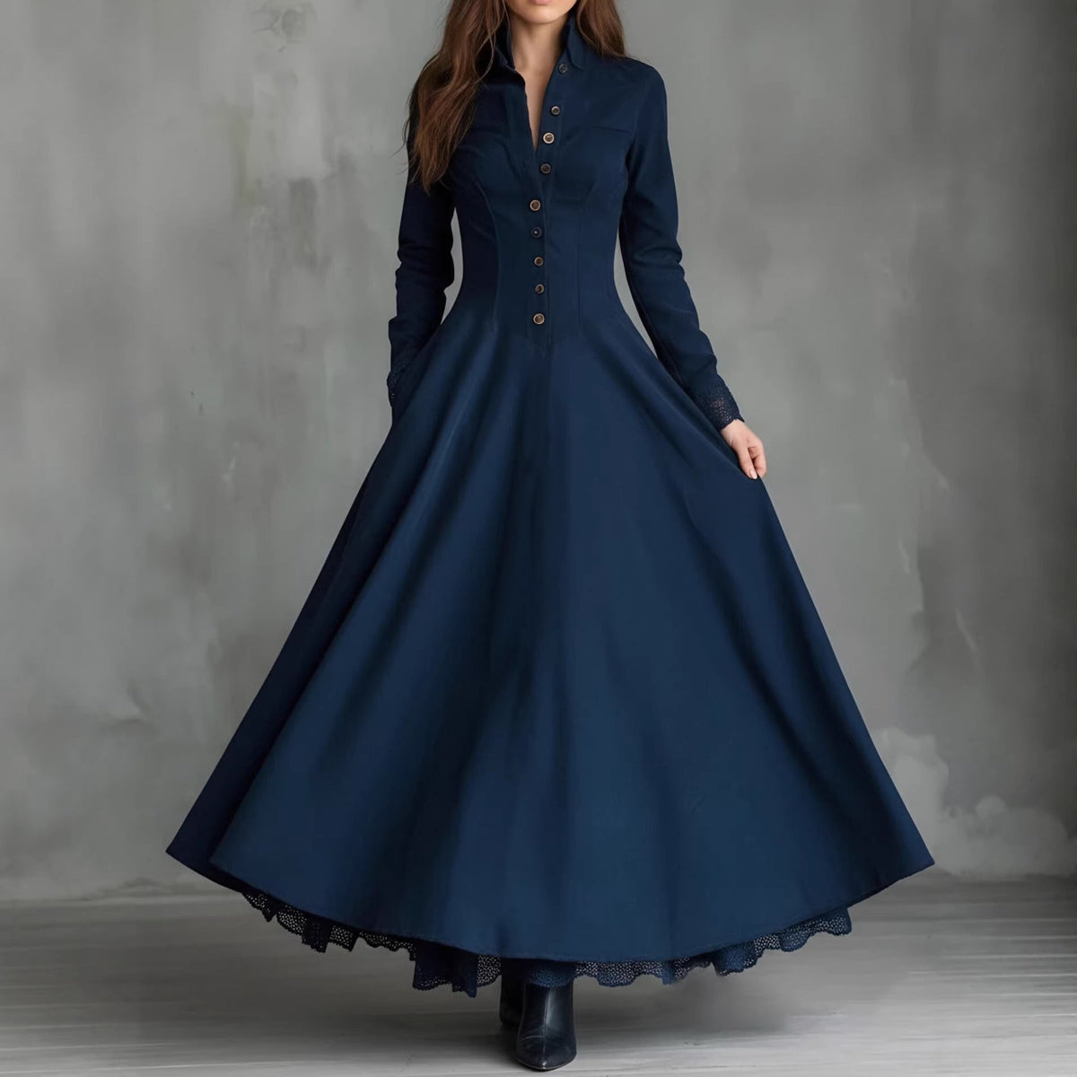 Clarissa | Button-Front Shirt Maxi Dress