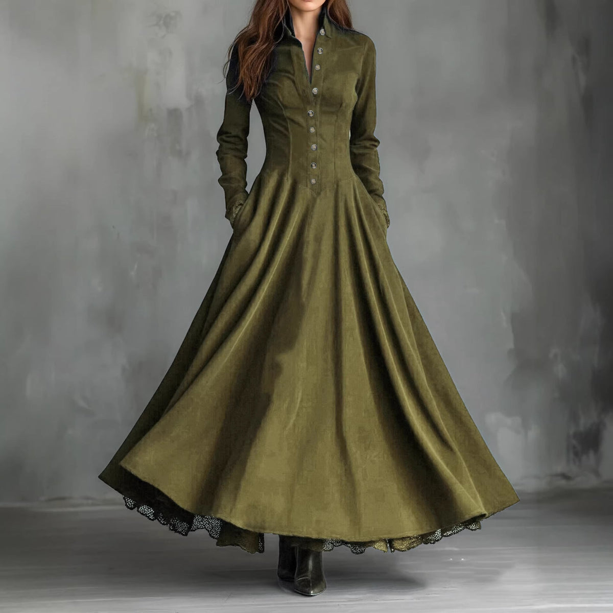 Clarissa | Button-Front Shirt Maxi Dress