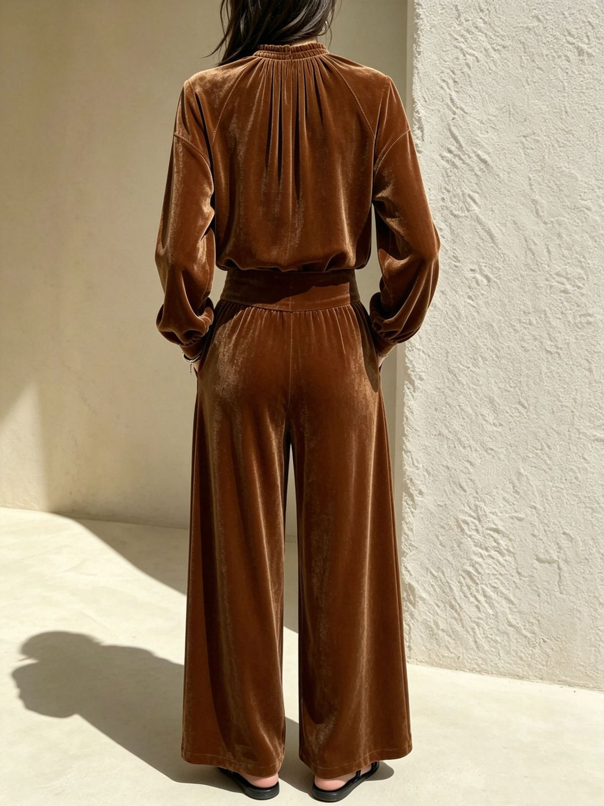 Odile | Gathered Neck Two-Piece Set