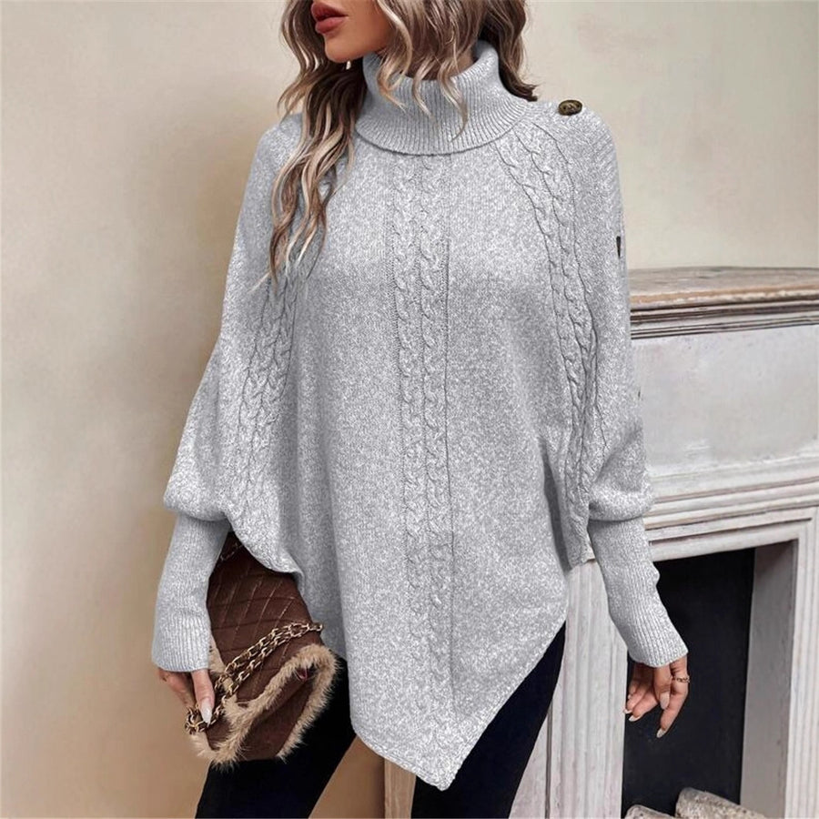 Norelle | High Neck Cable Knit Sweater