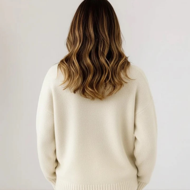 Laura | Soft Knitted Sweater with Collar