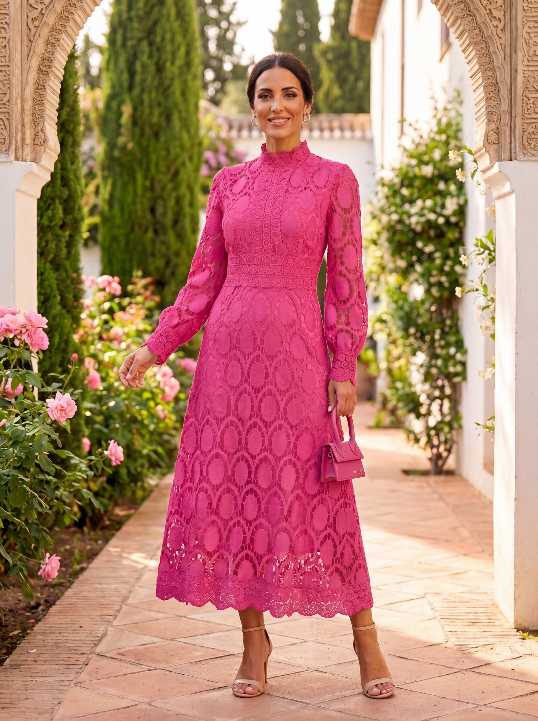 Carmona | Elegant Silk-Feel Dress