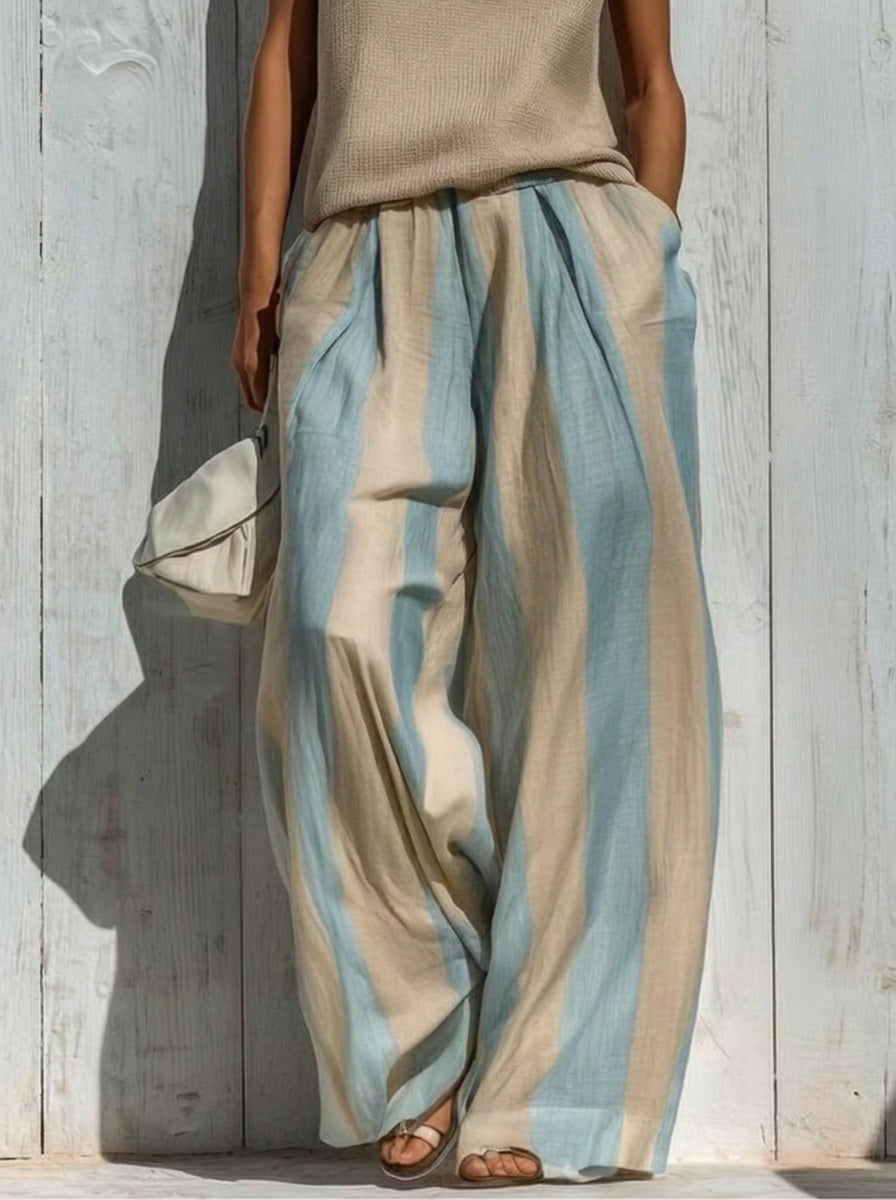 Estelle | Striped Wide-Leg Set