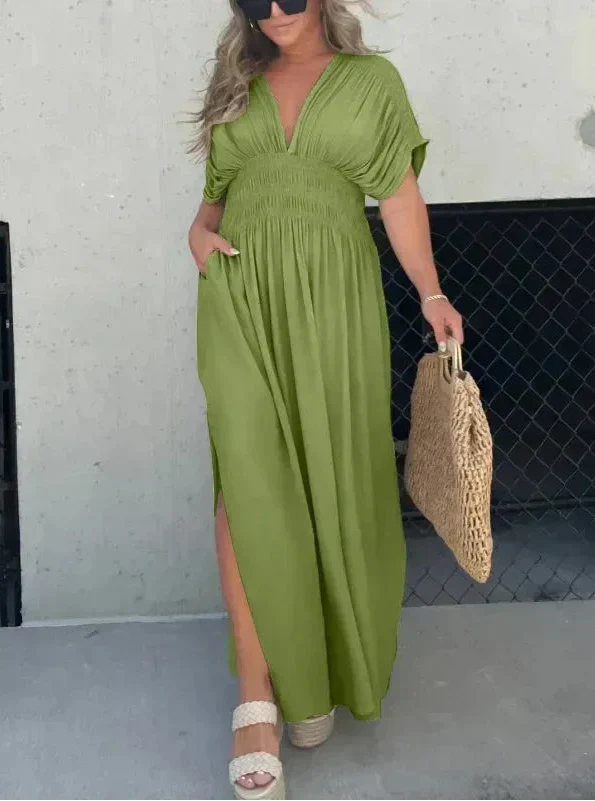 Aifah | Maxi Dress with Flowy Sleeves