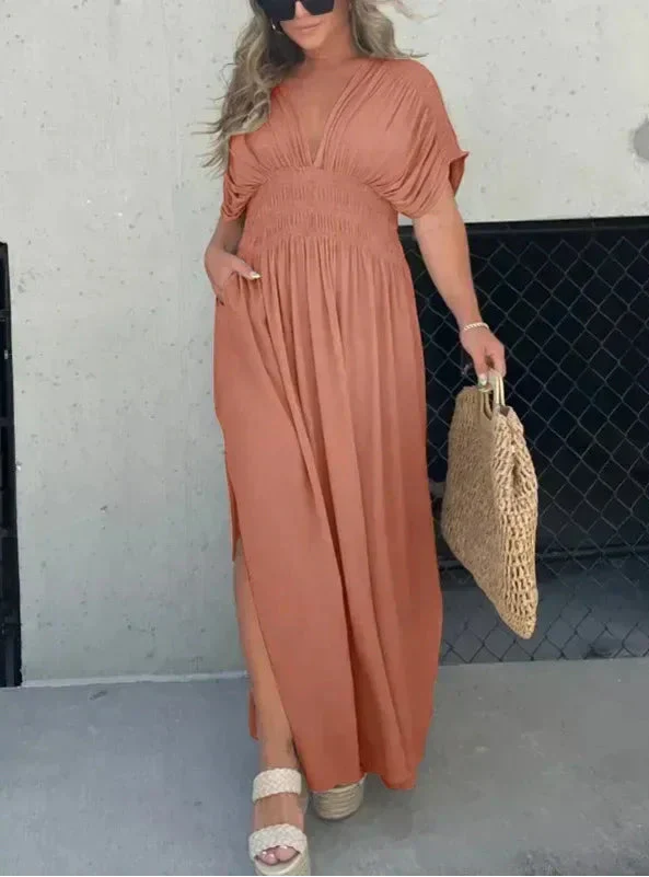 Aifah | Maxi Dress with Flowy Sleeves