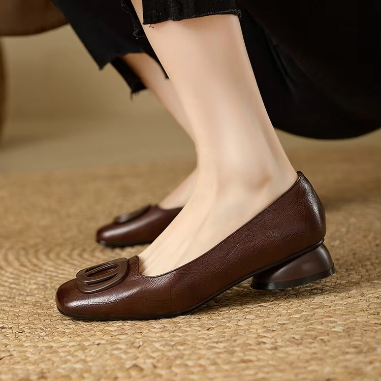 Ophelia™ | Leather Comfort Flats