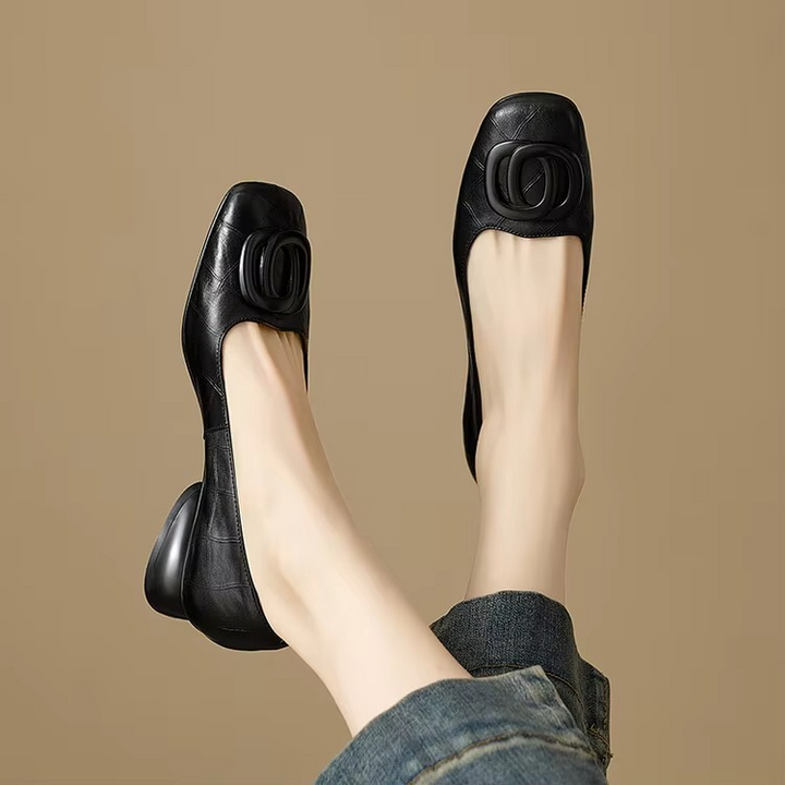 Ophelia™ | Leather Comfort Flats