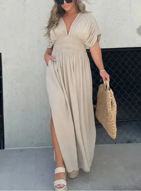 Aifah | Maxi Dress with Flowy Sleeves