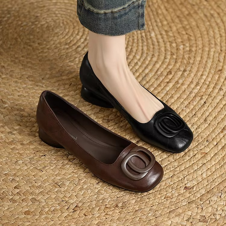 Ophelia™ | Leather Comfort Flats