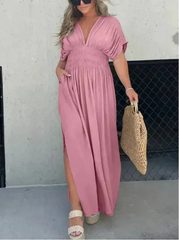 Aifah | Maxi Dress with Flowy Sleeves