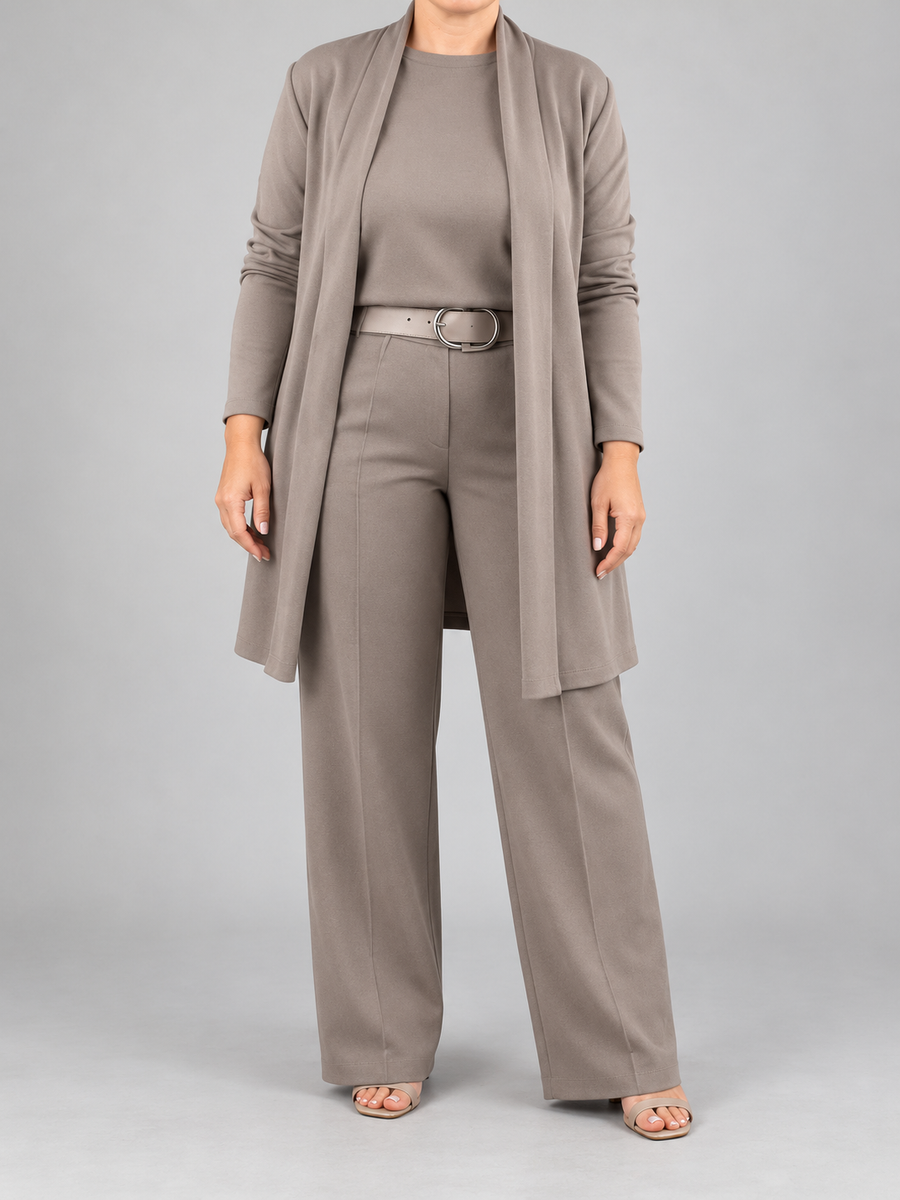 Felicity | Long Cardigan, Top & Pants Set
