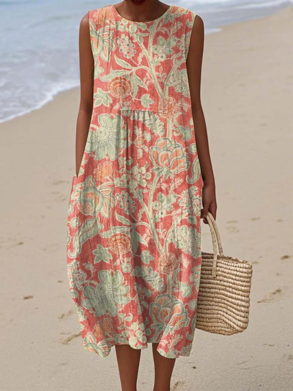 Marina™ | Floral Midi Dress