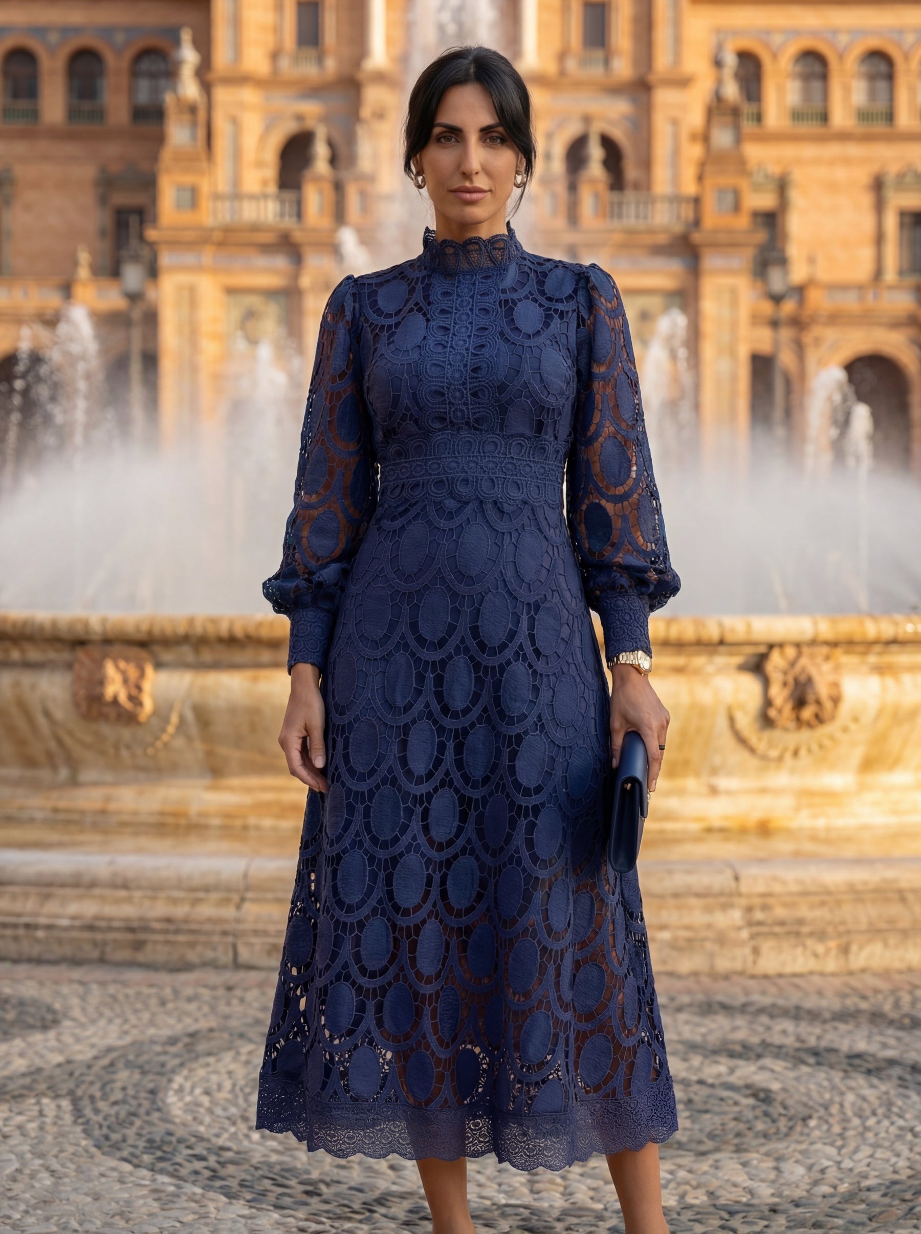 Carmona | Elegant Silk-Feel Dress