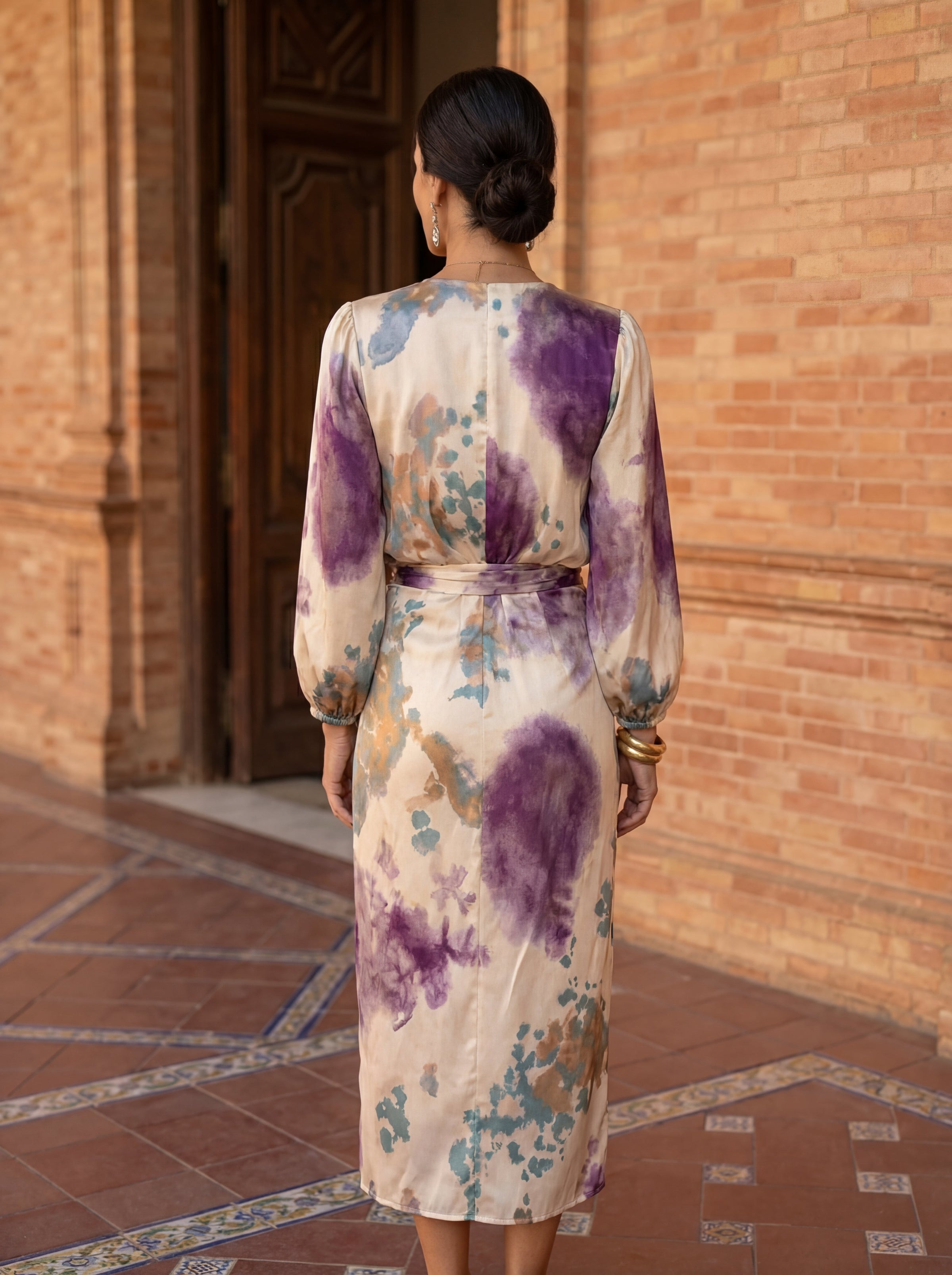 Beatrix | Watercolor Print Dress