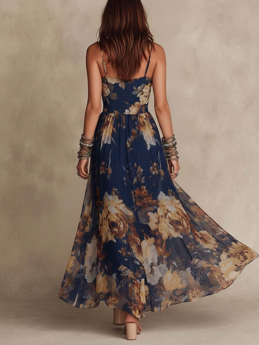 Dulce™ | Vintage Floral Maxi Dress
