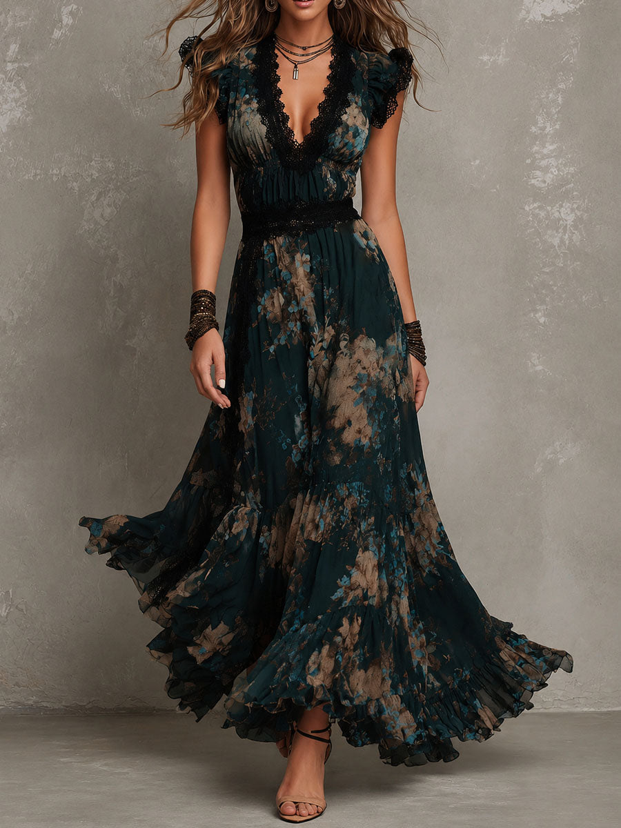 Rosalind | Floral Tiered Maxi Dress