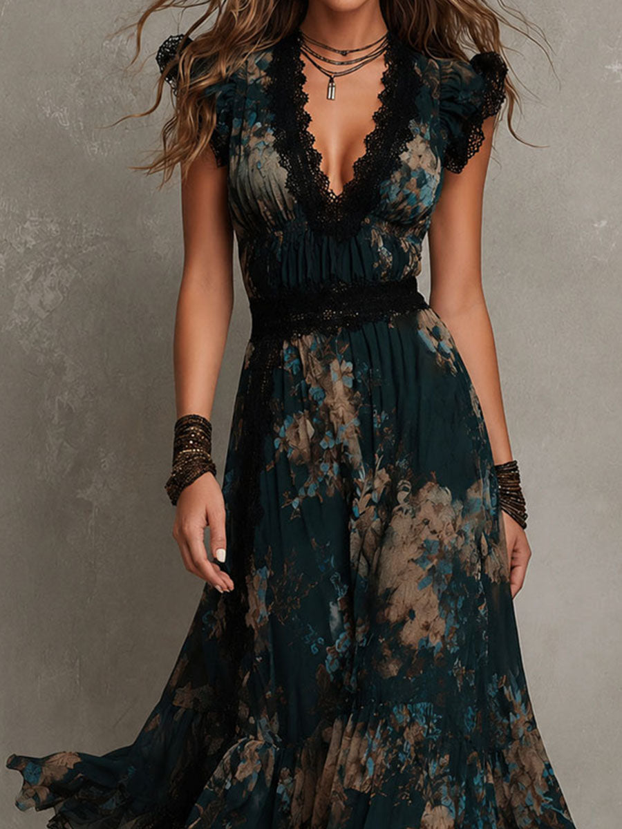Rosalind | Floral Tiered Maxi Dress