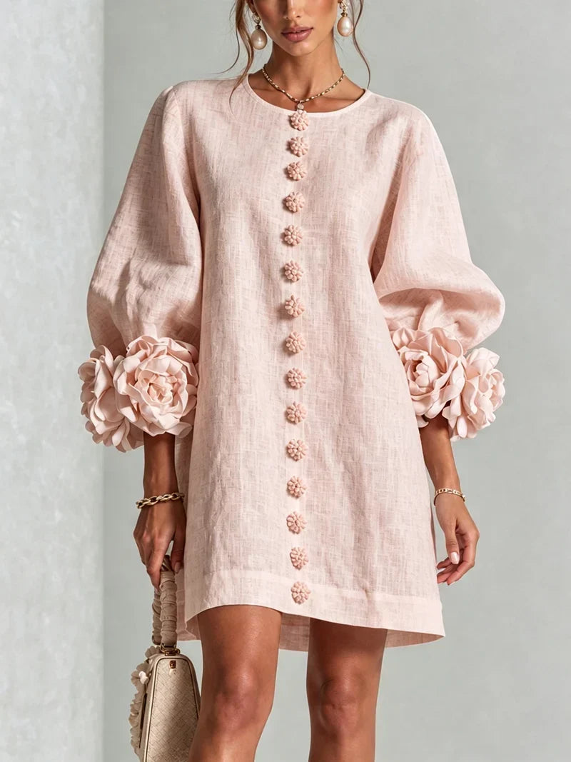 Dena | Floral Print Short Dress