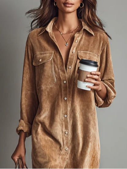 Lotte | Relaxed Fit Corduroy Dress
