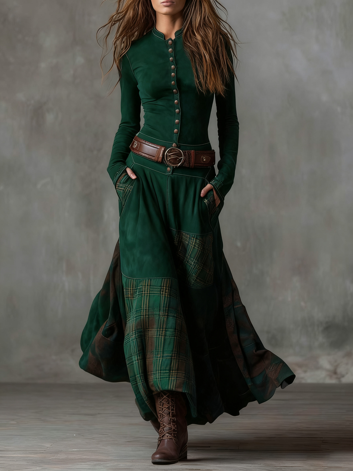 Helena Ivy | Suede Maxi Dress