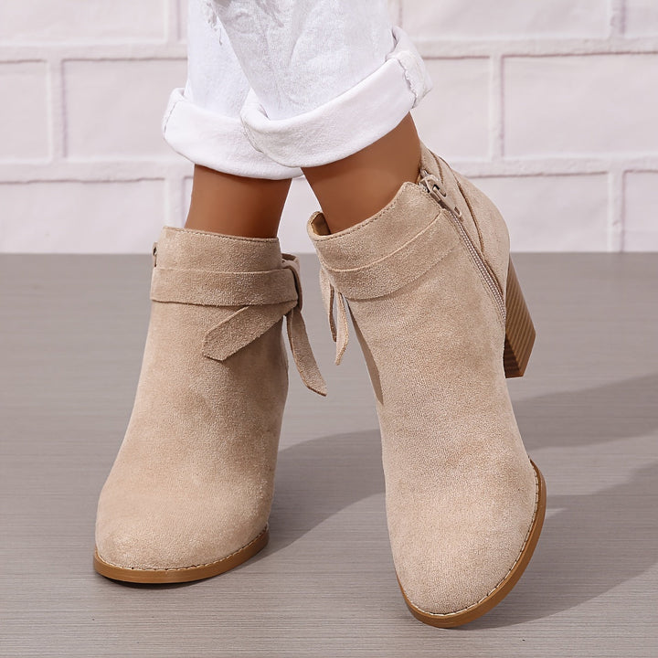 Léa | Elegant Ankle Boots with Stable Heel