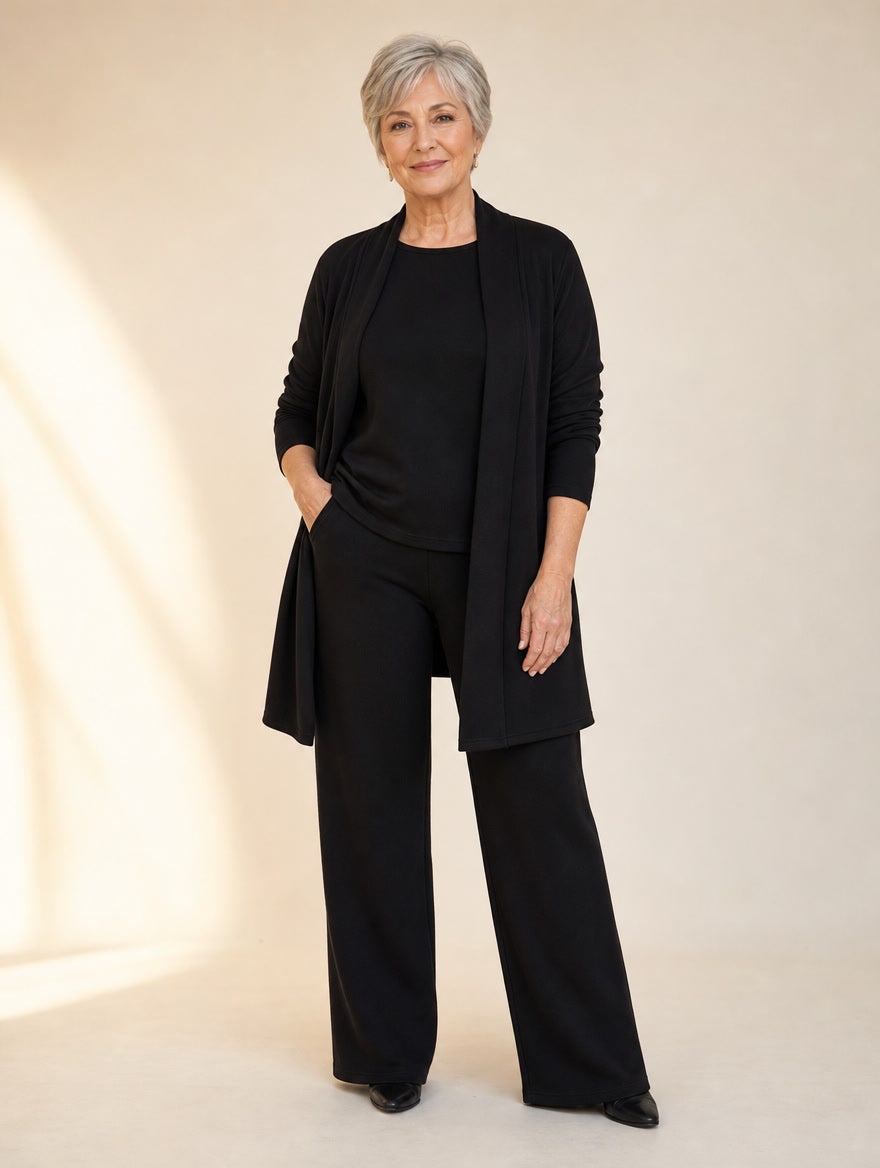 Felicity | Long Cardigan, Top & Pants Set