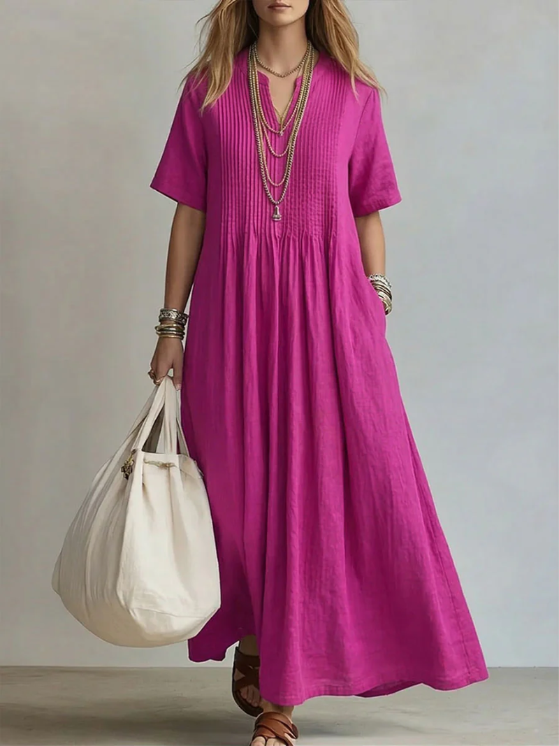 Diletta | Pleated Shaping Dress