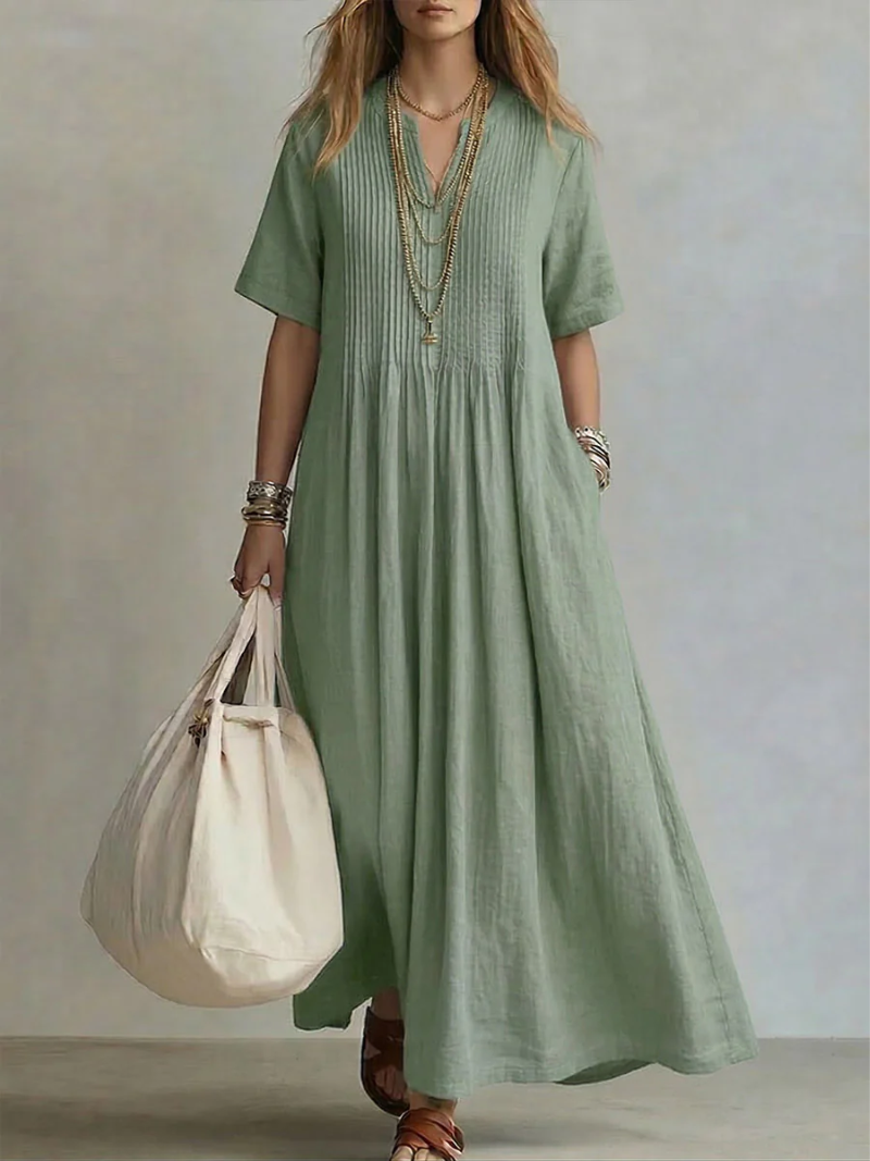 Diletta | Pleated Shaping Dress