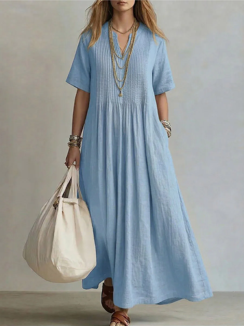 Diletta | Pleated Shaping Dress