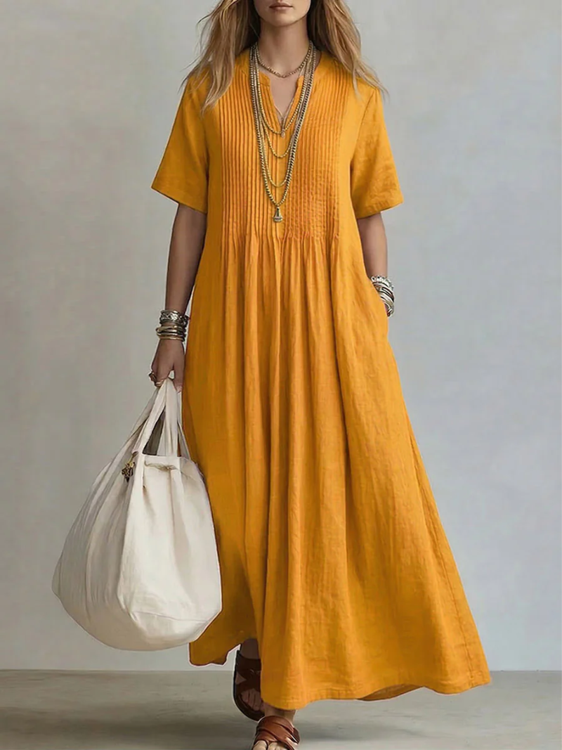 Diletta | Pleated Shaping Dress