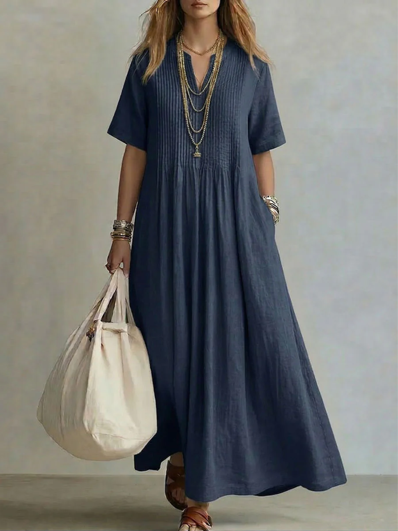 Diletta | Pleated Shaping Dress