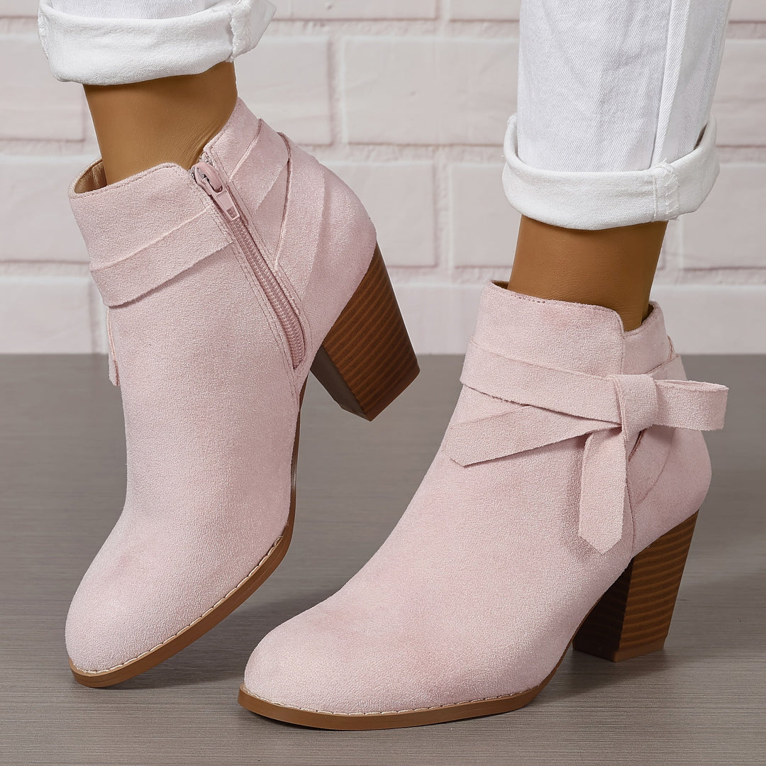 Léa | Elegant Ankle Boots with Stable Heel