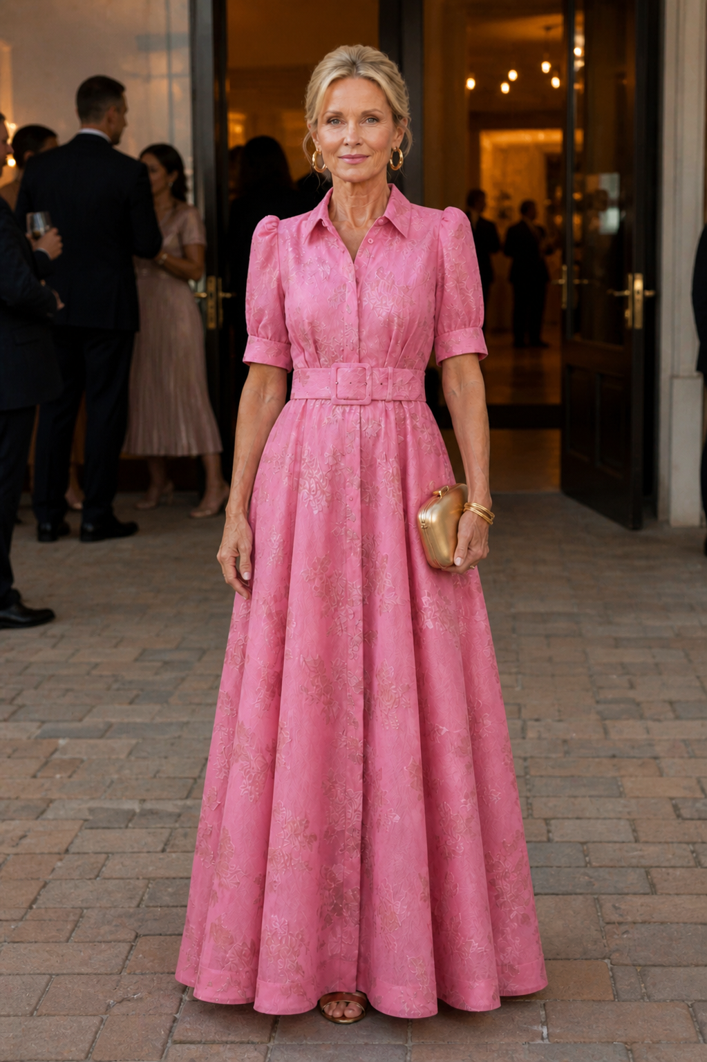 Grace™ | Belted Floral Maxi Dress