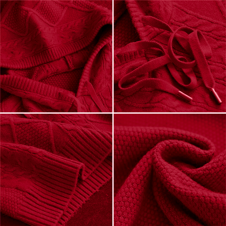 FABIOLA™ | HOODED JACQUARD PULLOVER