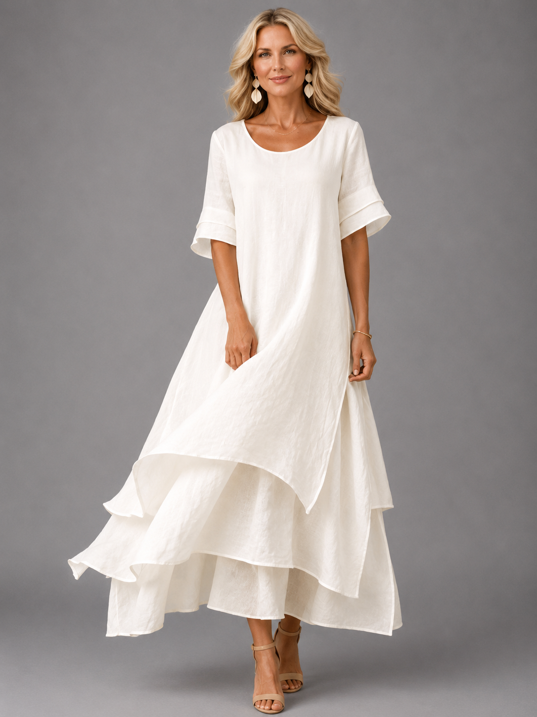 Liora | Ruffled Flowing Maxi Dress