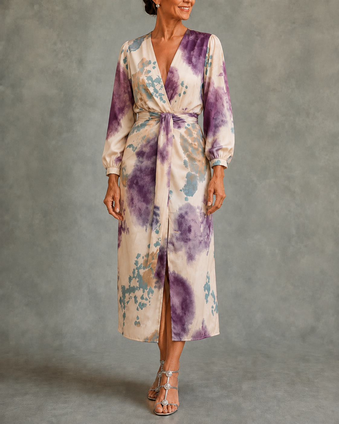 Beatrix | Watercolor Print Dress