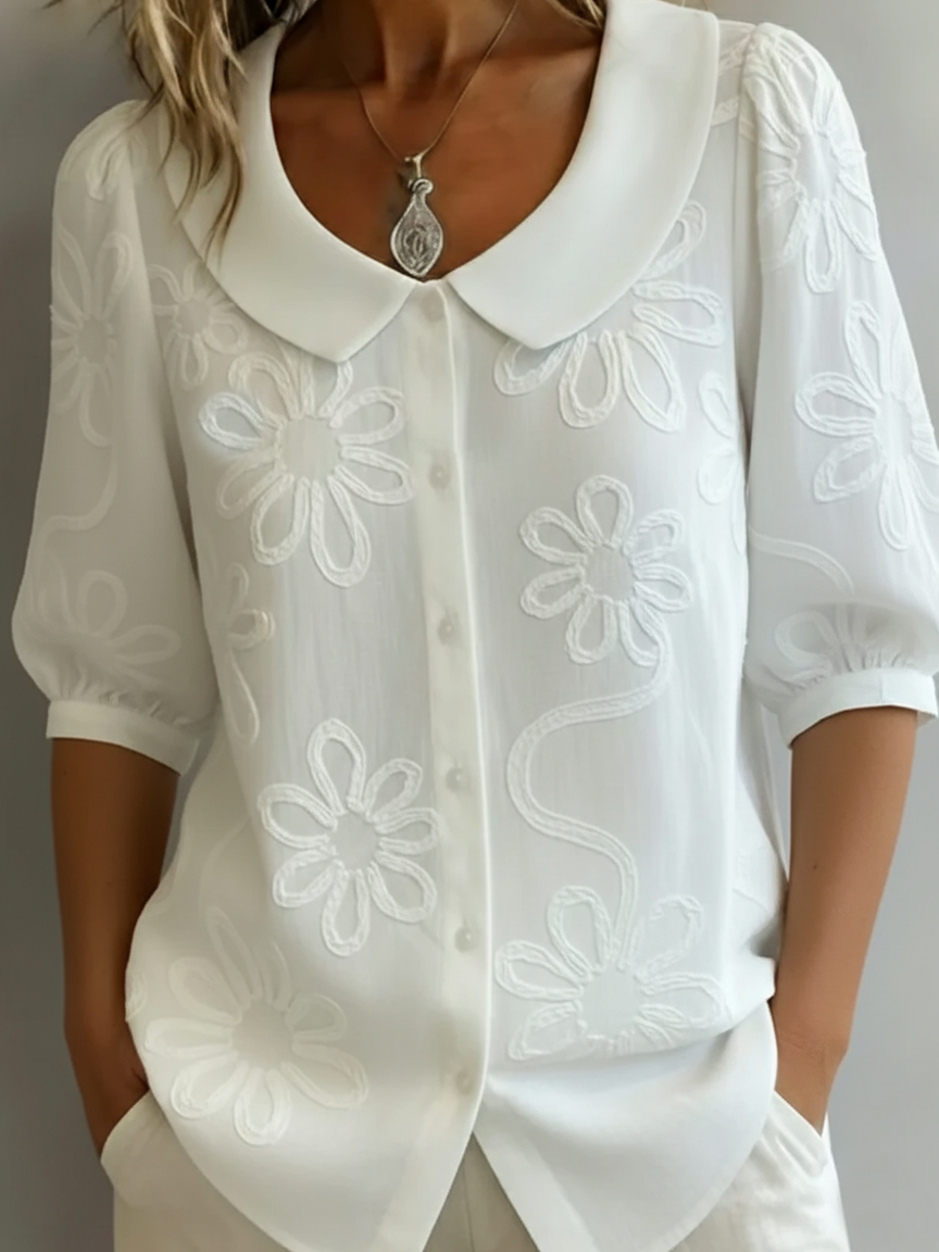 Aurélie | Floral Flowing Blouse