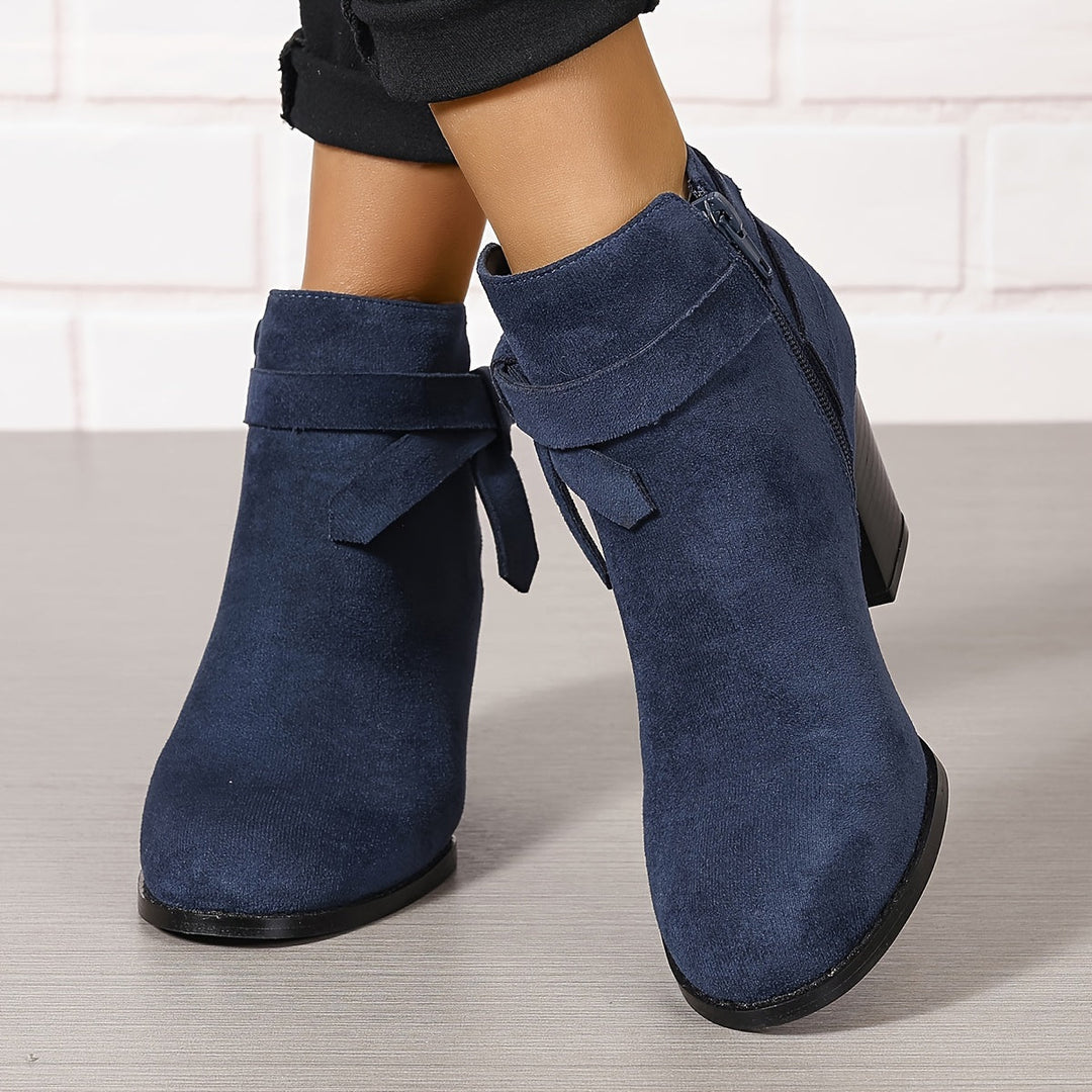 Léa | Elegant Ankle Boots with Stable Heel