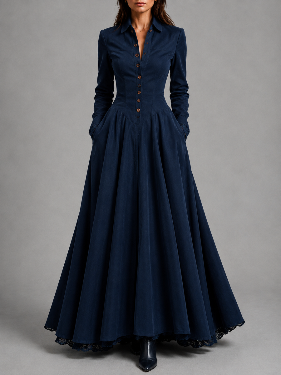 Clarissa | Button-Front Shirt Maxi Dress