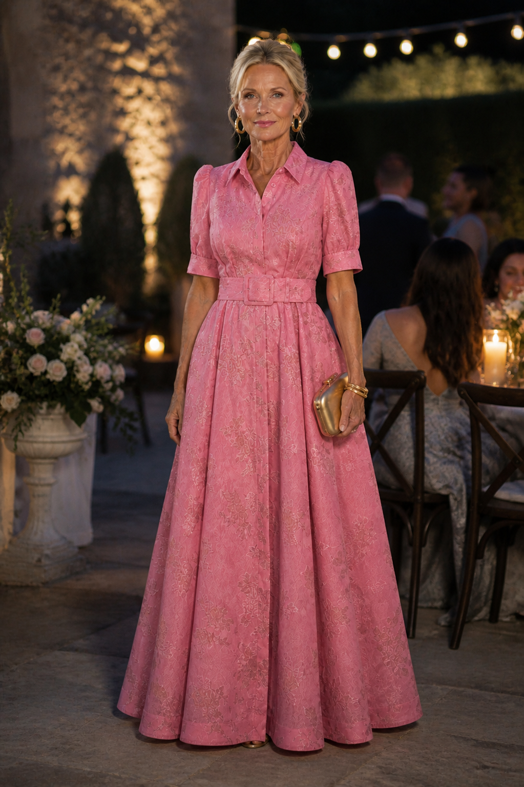 Grace™ | Belted Floral Maxi Dress